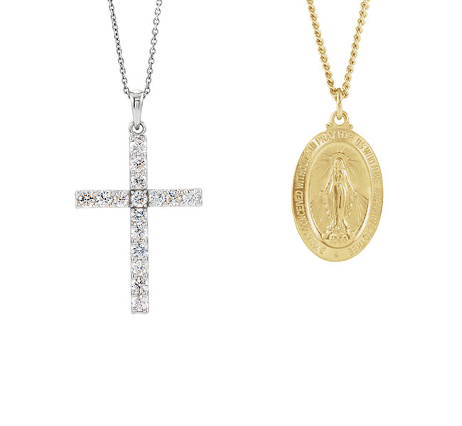 Religious Religious and Spiritual Penadnts and Necklaces Armentor Jewelers New Iberia, LA